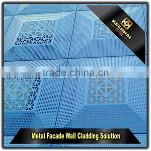 Laser Cutting Decorative Wall Cladding Colored Anodized Aluminium Sheets thumbnail-1