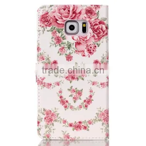 Fashion Painted Leather Case Flip Cover For Samsung S6 Edge Wallet Cases thumbnail-5