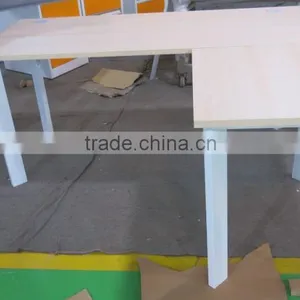 Knock Down L-shape Office Workstation Conference Table Computer Laptop Desk thumbnail-1