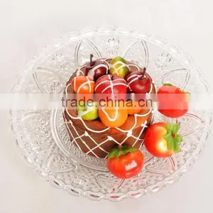 Clear Diamond Crystal Tableware Round Plate for Food or Pasta thumbnail-1