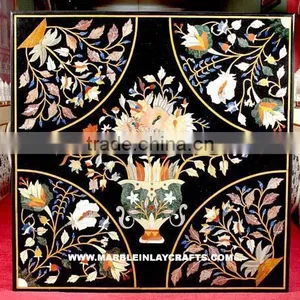 Micro Mosaic Marble Inlay Table Top Pietra Dura Table Top thumbnail-1