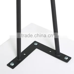 Furniture Assembly Hardware 19 Inch Black Coated 2 Rod Hairpin Leg thumbnail-6