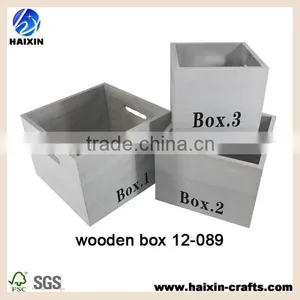 Set of 3 Scrap Container for Sale,wooden Box,bin thumbnail-1