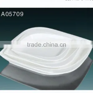 2014 Hot Sale White Ceramic Square Soup Plate thumbnail-1