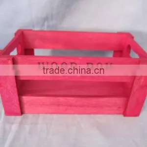 Eco-friendly Colorful Cheap Wooden Fruit Crate for Sale thumbnail-3