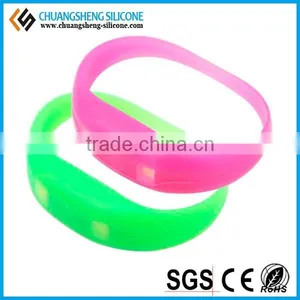 Shaking Sensing Led Light Silicon Bracelet, Led Silicon Bracelet thumbnail-6
