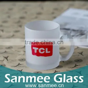 Frosted Decal Glass Mug Machine Pressed thumbnail-1