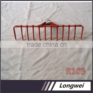 R103 Steel Material Red Paint Sprayed Farming Tools&Garden Tools Rake thumbnail-1