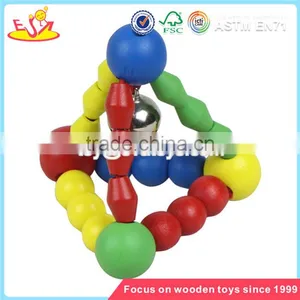 Wholesale Interesting Sound Toy Wooden Doll Rattle Lovely Kids Wooden Doll Rattle Toy W08K014 thumbnail-6