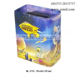 Rectangular Metal Money Box Coin Bank thumbnail-1