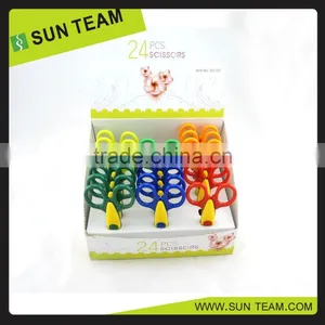 Colorful Safety Kids Craft Scissors Shaped Cutting Children's Scissors thumbnail-4