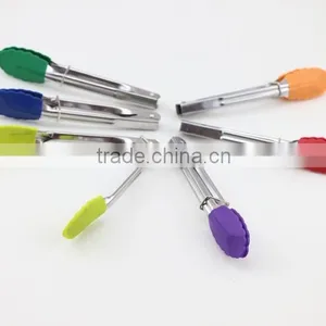 Mini Silicone & Stainless Steel Tongs (Assorted Colors) thumbnail-4