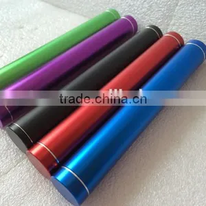 Wholesale 3600mAh Mini Aluminum Round Tube Power Bank Charger thumbnail-4