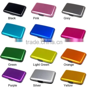 Waterproof Business ID Credit Card Wallet Holder Aluminum Metal id Card Holder Case Box Yoyo id Card Holder thumbnail-1