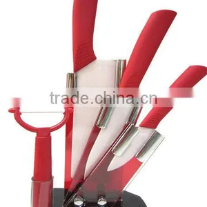 Color Plastic TPR Handle Ceramic Knife thumbnail-1