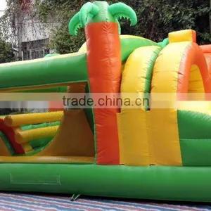 100 Foot Inflatable Obstacle Course Bounce Houses Inflatable Fun Run for Rent thumbnail-4