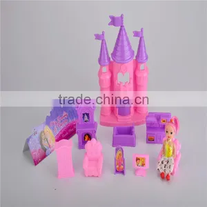 2016 New Fashion Kids Furniture Toy Plastic Castle Play Set thumbnail-1