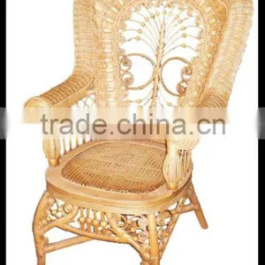 Victorian Wicker Armchair thumbnail-1