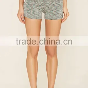 Cheap Wholesale Custom Polyester Spandex Women Fashion Gym Sport Wear Active Space Dye Shorts Pants High Quality thumbnail-2