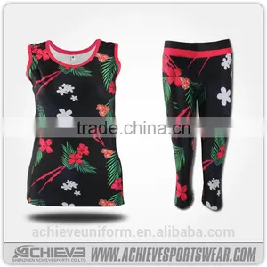Wholesale Women Gym Jacket/ Blank Yoga Tops, High Waisted Yoga Pants thumbnail-2