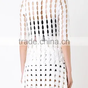 New Style Girls Fashion Cutting High Neck Blouse Wholesale OEM Service thumbnail-2