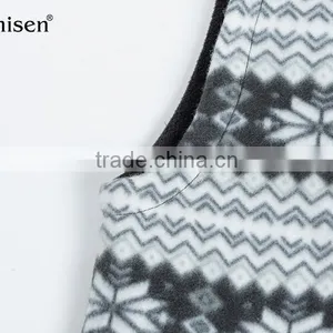 Bulk Wholesale Custom Printing Pattern Fleece Men Vest thumbnail-4