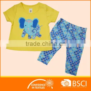 Fancy Kids Animal Applique Wear Matching Legging Cloth Set thumbnail-1
