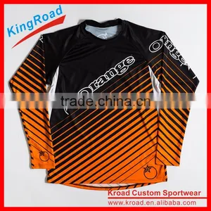 Sublimation Printed Baggy Long/short Sleeve Downhill Jersey With OEM Designs thumbnail-1