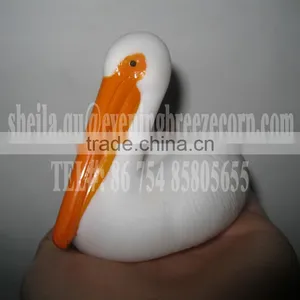 American White Rubber Bird ,rubber Bird Bath Toy ,baby Bird Bath Toy thumbnail-1