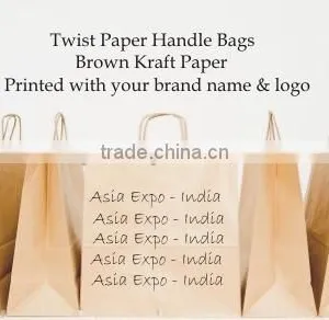 Kraft Paper Bags With Twisted Paper Handles thumbnail-4