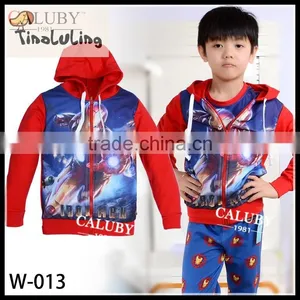 Wholesale Hoodies Ironman Spring and Fall Hoodies Kids Clothes Cartoon Hoodies Children Hoodies thumbnail-1