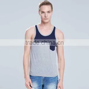 Fashionable Contrast Pocket Mens Vests Wholesale thumbnail-1