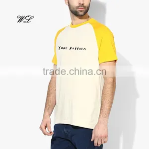 Man T-shirt Blank Branded Logo Cheap Apparel Cotton Raglan Sleeve T-shirts thumbnail-2