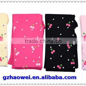 Wholesale Cherries Printed Kids Cotton Tights thumbnail-5
