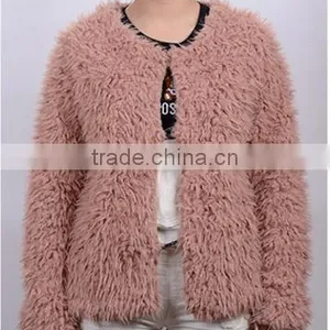 Autumn and Winter Fake Fur Coat Long Sleeves Europe and the United States thumbnail-1