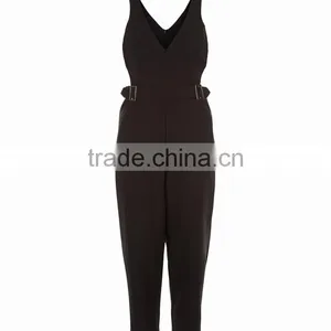Black Womens Wholesale Playsuit thumbnail-3