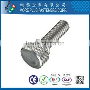 ANSI Stainless Steel Knurled Thumb Screw Plain thumbnail-1