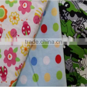Combed 20*10 40*42 Cotton Reactive Printed Flannel Fabric Wholesale thumbnail-1