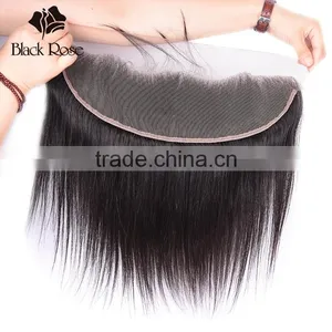10-22 Inches 13x4 Ear to Ear Straight Wave 1b# Lace Indian Hair Frontal thumbnail-4
