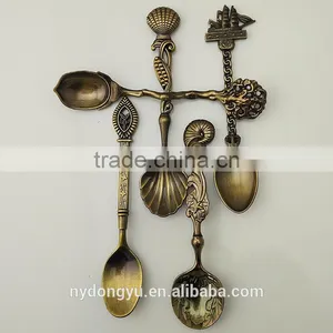 High Quality Stainless Steel Coffee Spoon /hutg Gold Brown Retro Stainless Steel Tea Spoon /fancy Dinnerware Tableware thumbnail-3