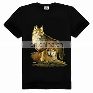 2016 New Fashion Man T-shirts,3d Wolf T-shirt thumbnail-1