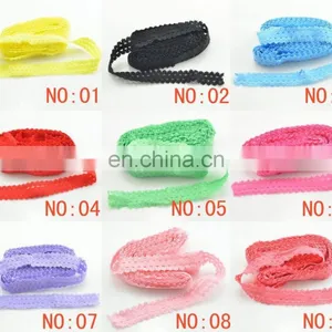 6/8" Elastic Spandex Band Floral Lace thumbnail-1