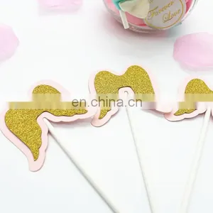 Angel Wings Cupcake Topper Bridal Shower Birthday Party Cupcake Toppers thumbnail-3