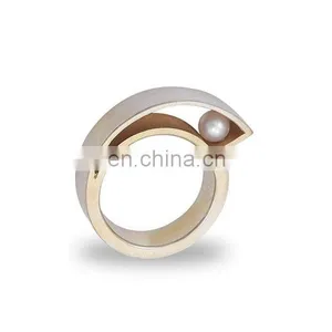 New Design Of Personal Stackable Ring &Fashion Plain Metal Finger Men's Ring thumbnail-2