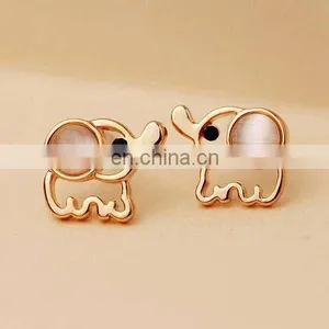 Opal Lovely Elephant Earrings Studs thumbnail-2