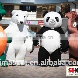 BIG NEWS! Super Crazy Lovely Inflatable Polar Bear Costume for Audults thumbnail-1