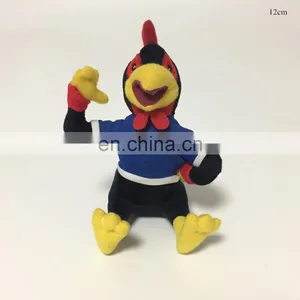 2017 New Type Mascot Plush Stuffed Rooster Chicken Cute Soft Keychain Toy thumbnail-1
