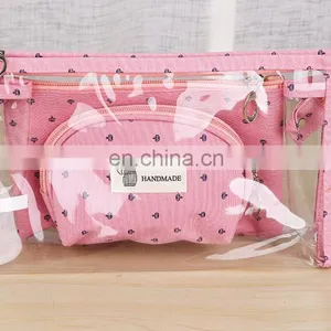 Fashion Storage Bag Three Piece Set Cosmetic Bag Customized Handbag Wholesale for Women thumbnail-3