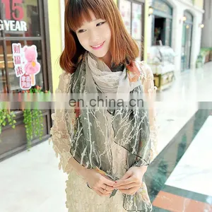 2015fashion Style Newest High Quality Silk Georgette Digital Printing Cape(SP886BL) thumbnail-5