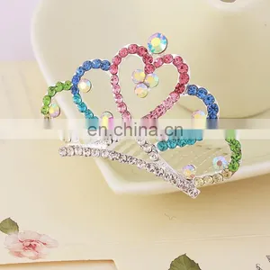 New Children's Stereo Crown Wholesale Fashion Children Crowns and Tiaras Jewelry thumbnail-1